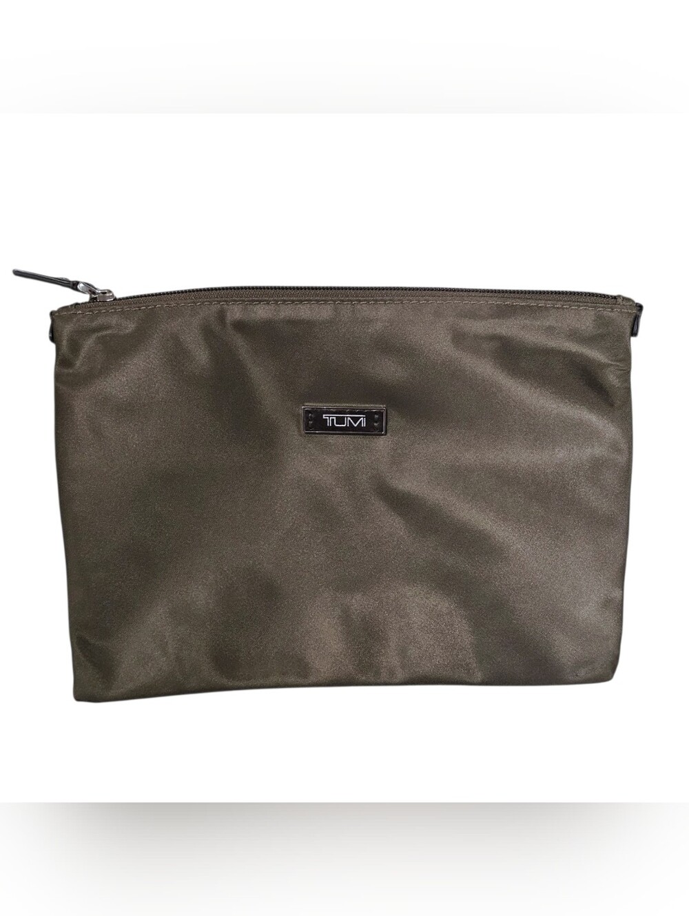 Tumi Brown Nylon Zip Toiletry Case